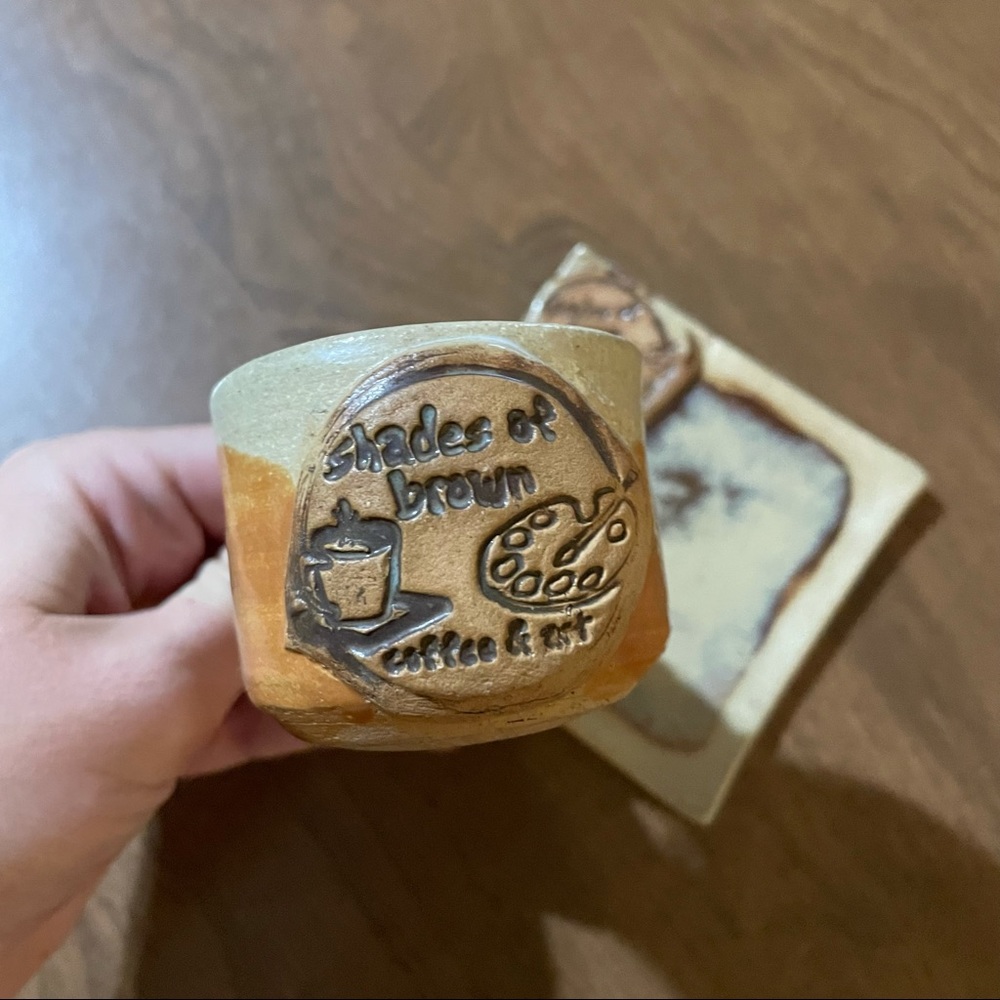 Artsy coffee cup